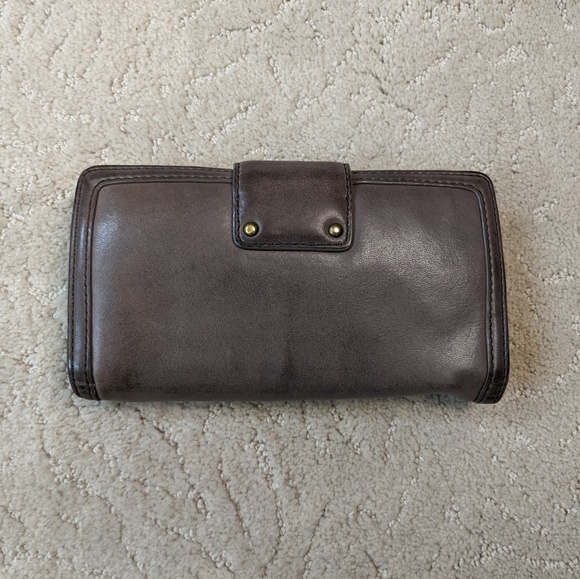 Marc Jacobs turnkey wallet grey MBMJ leather - Picture 2 of 5